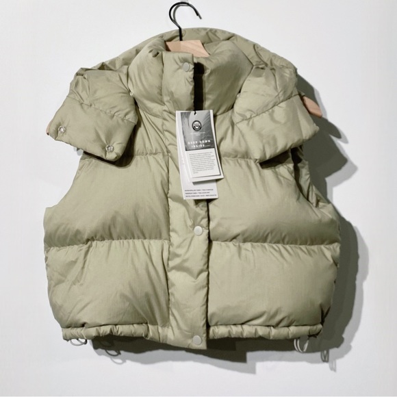 lululemon athletica Jackets & Blazers - Lululemon Wunder Puff Super Cropped Vest Heathered Raw Lined